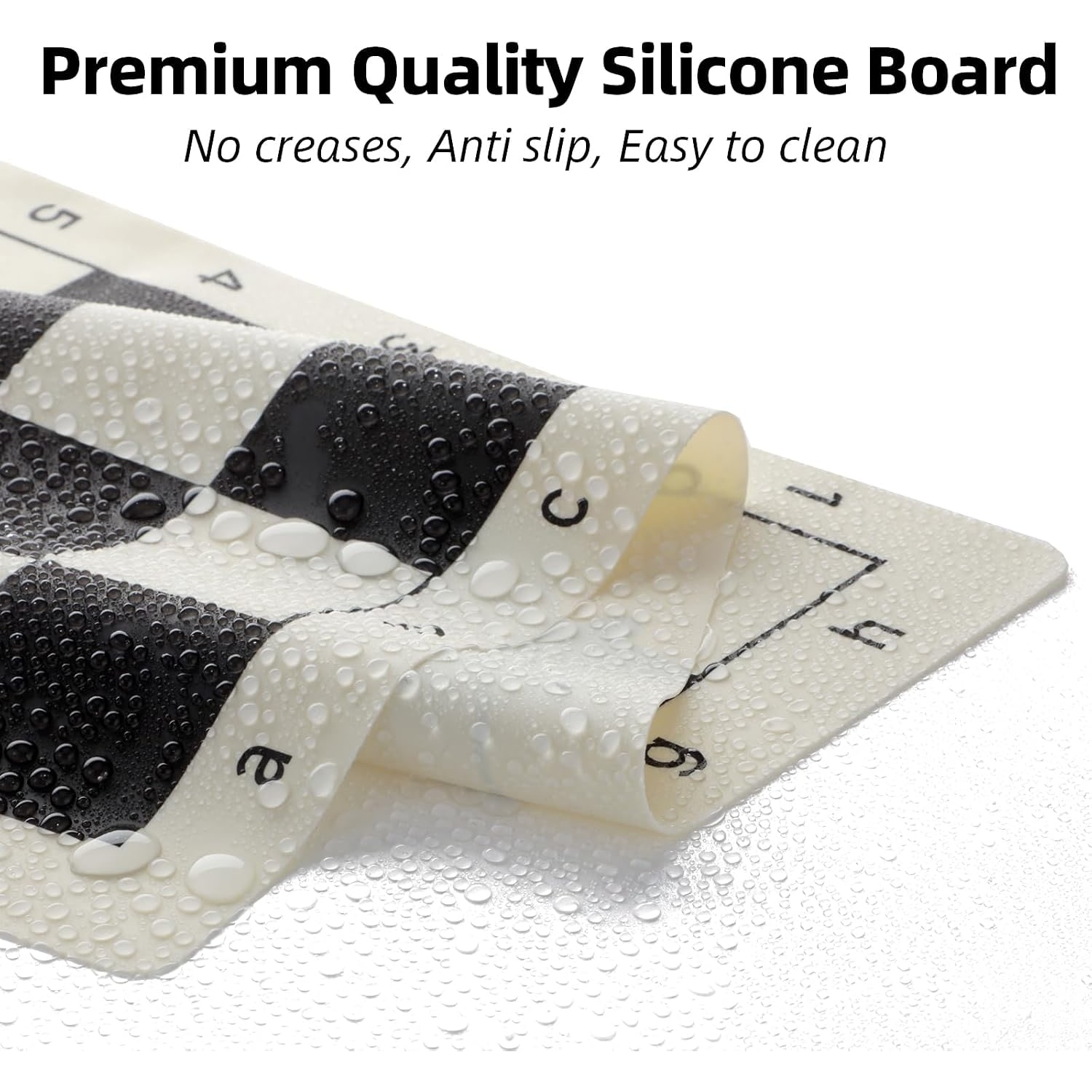 Silicone Board Chess Set 20 Inch with Weighted Pieces