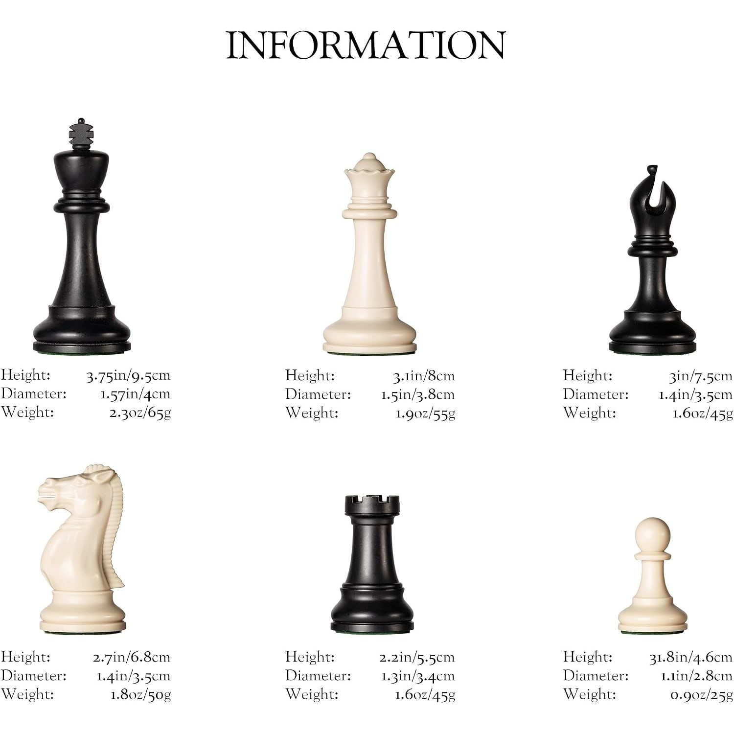 Tournament Chess Set with 20 Inch Roll Up Board and Weighted Pieces: image 4