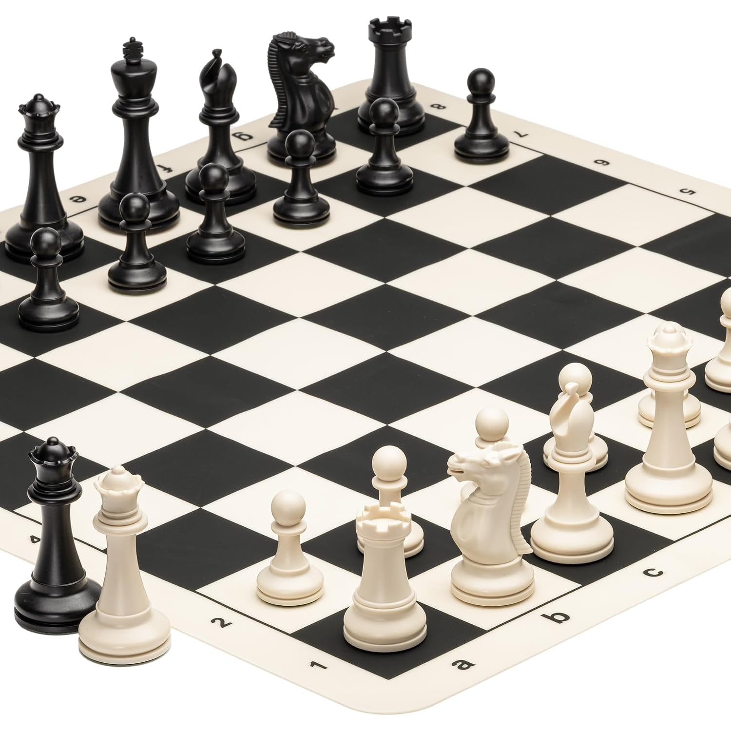 Tournament Chess Set with 20 Inch Roll Up Board and Weighted Pieces: image 6