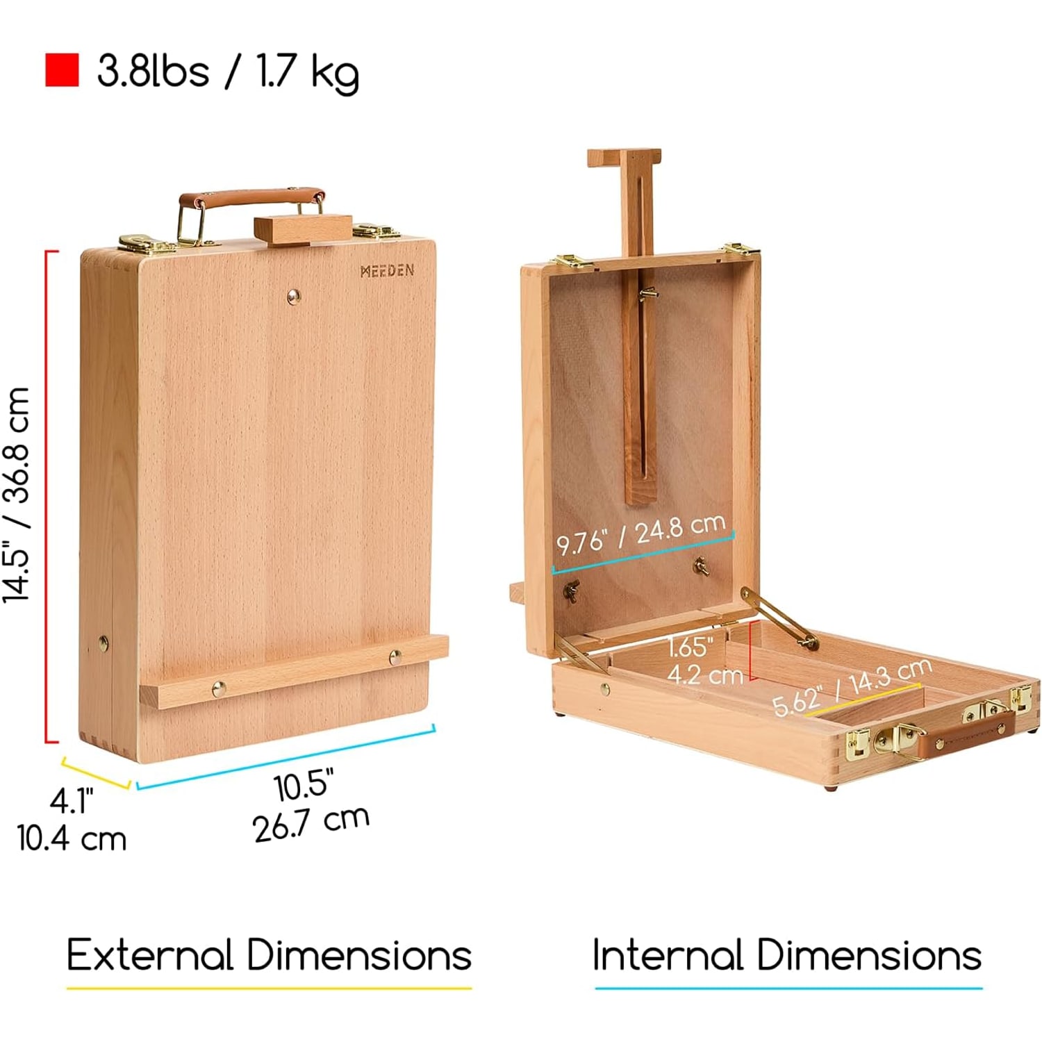 Tabletop Easel with Storage Box