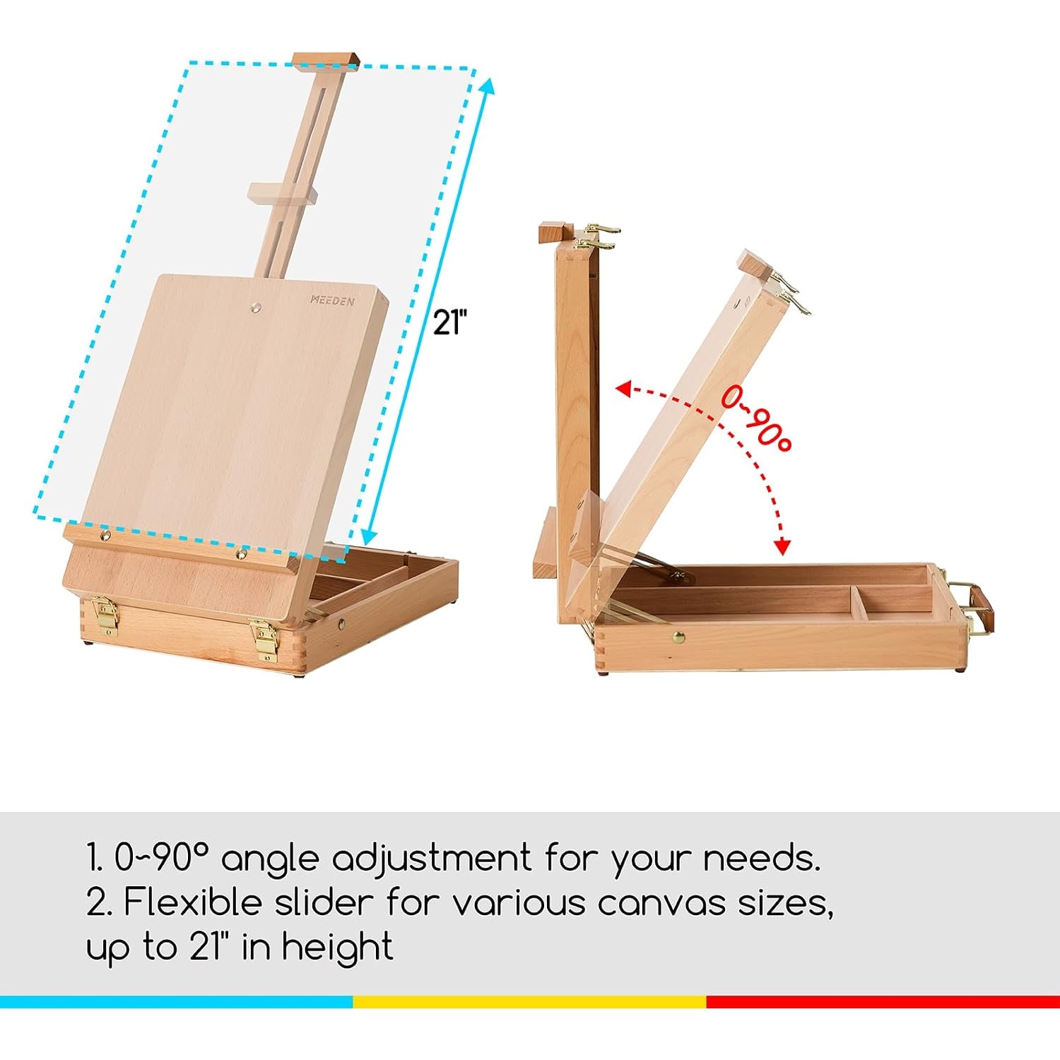 Tabletop Easel with Storage Box