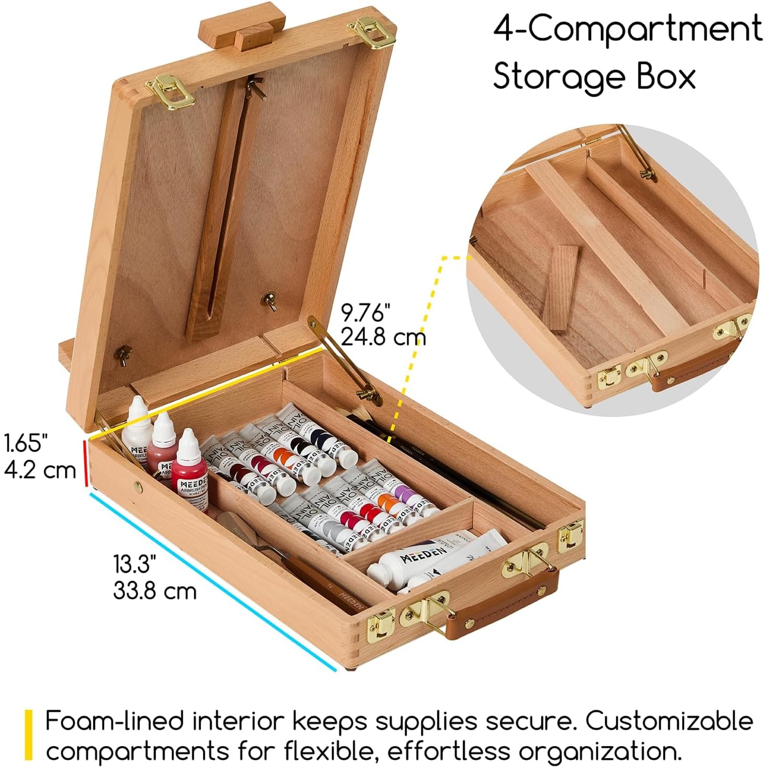 Tabletop Easel with Storage Box