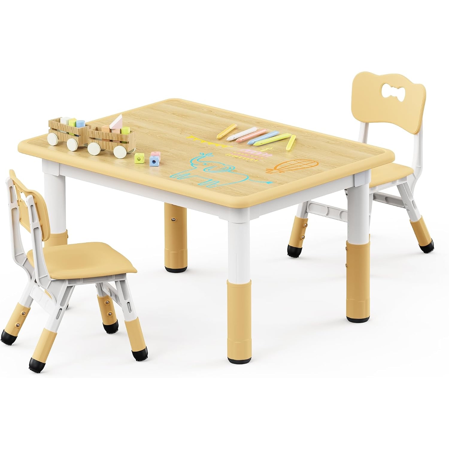 Height Adjustable Kids Table and Chair Set, from Toys & Games USA