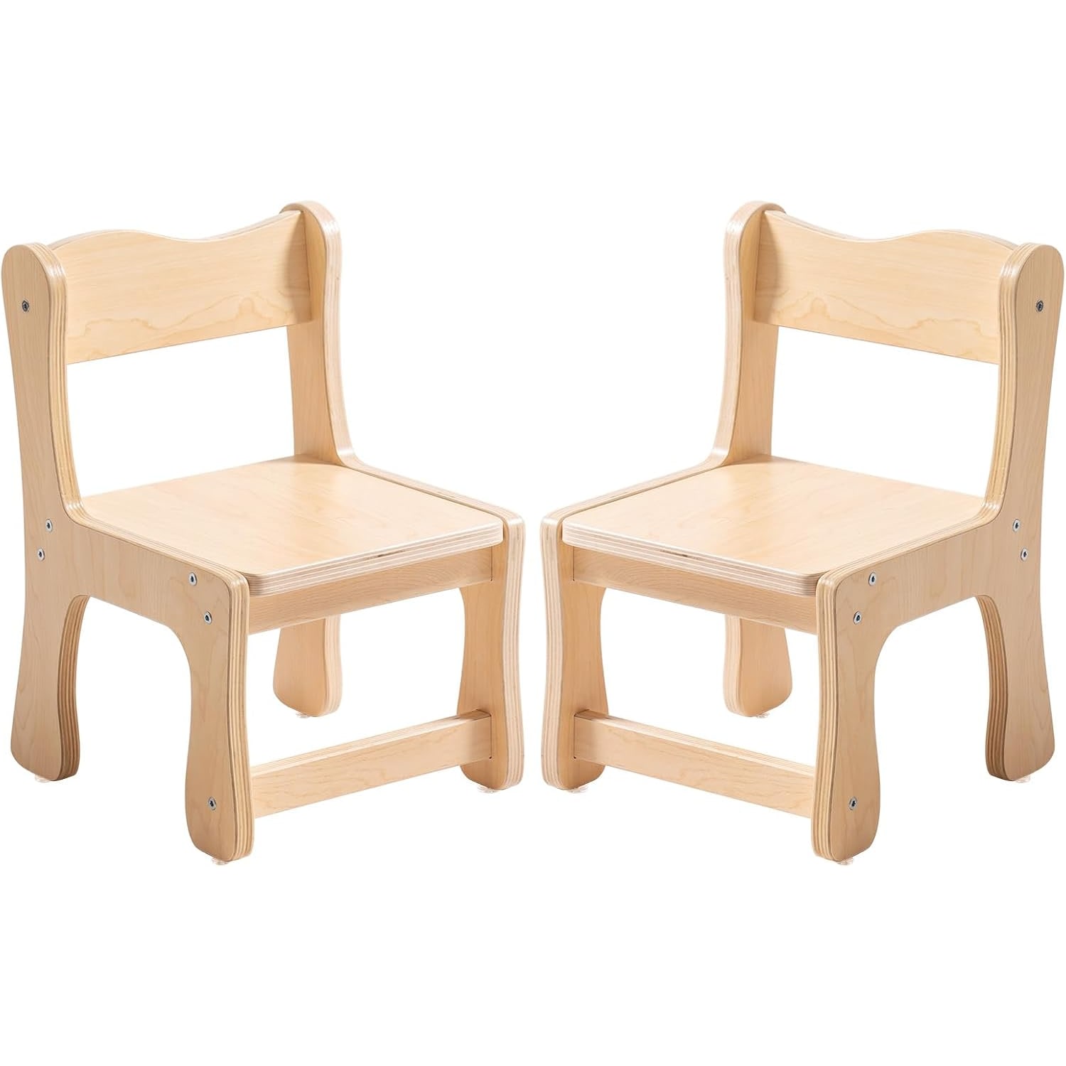 Wooden Kids Chairs Set of 2