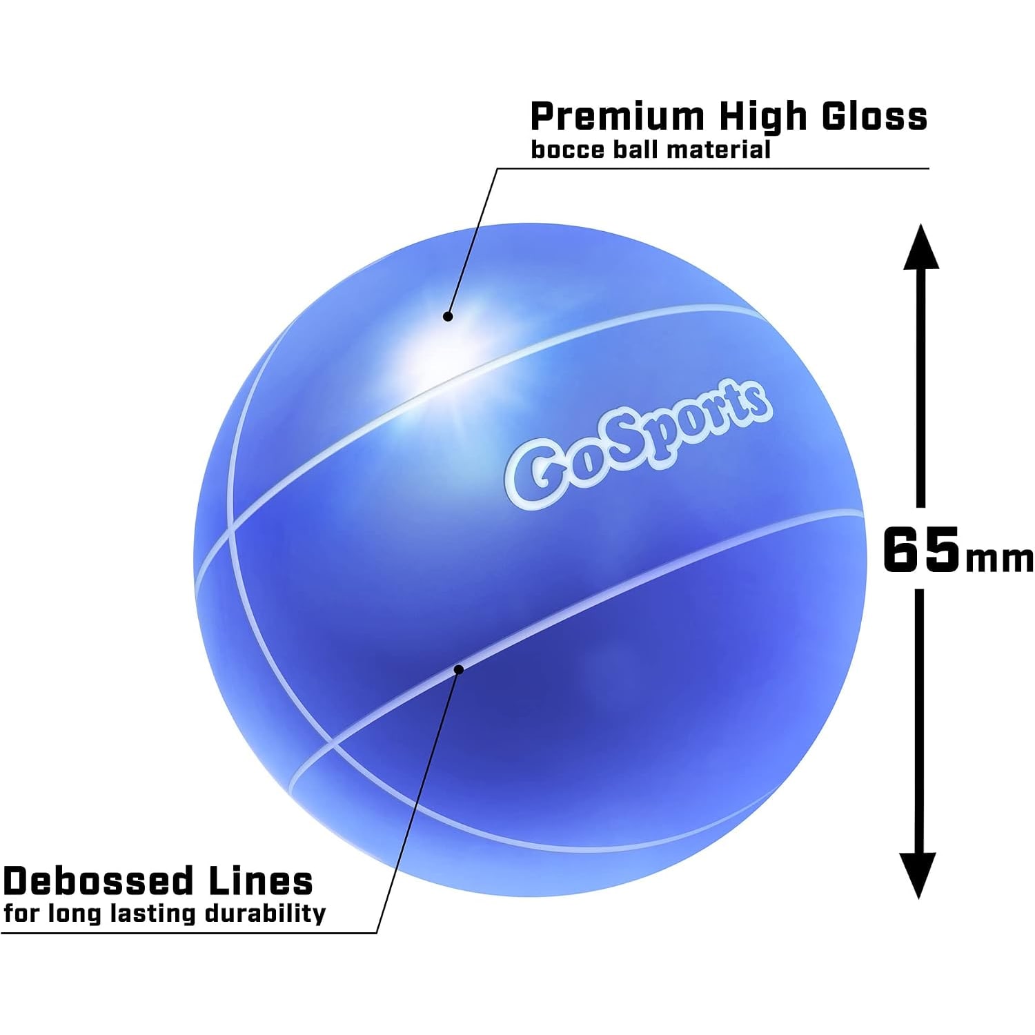 Mini Travel Bocce Set with 8 Balls, Pallino and Tote Bag