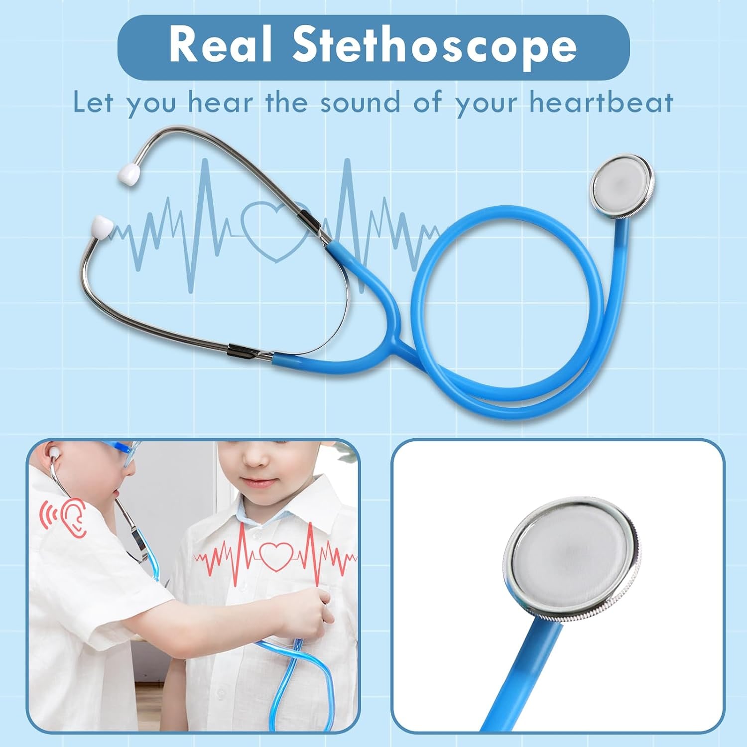 Kids Doctor Play Set with Stethoscope and Medical Tools