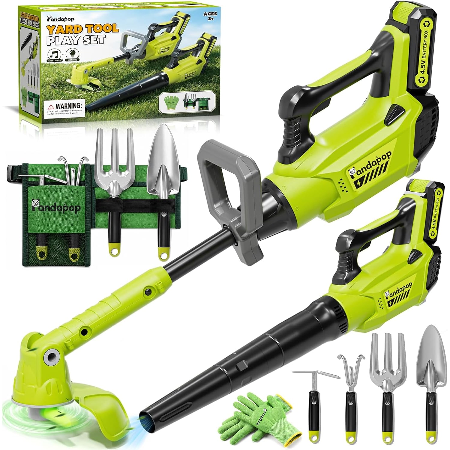 Toy String Trimmer and Leaf Blower Garden Play Set