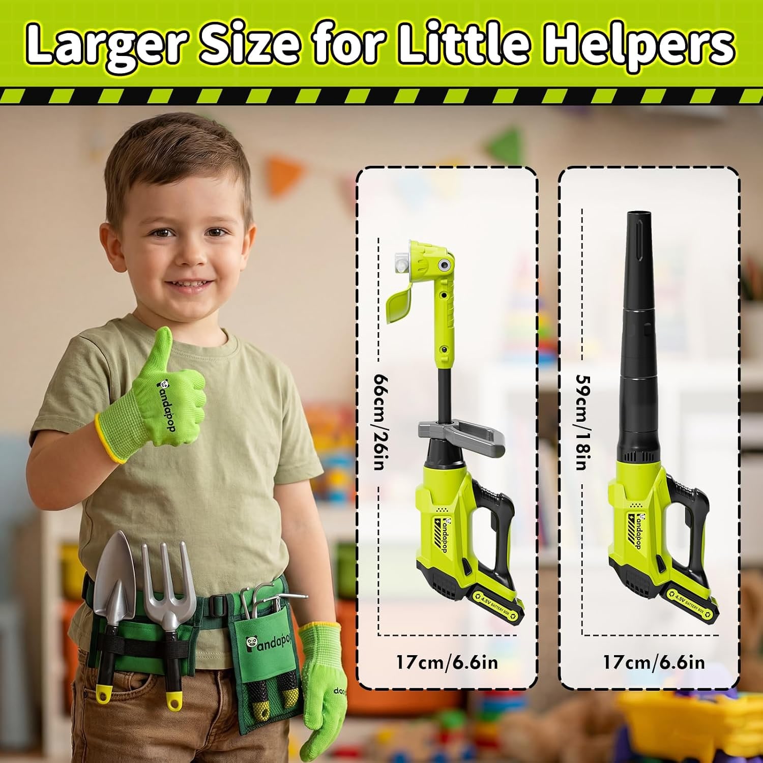 Toy String Trimmer and Leaf Blower Garden Play Set: image 7